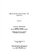 American national election study, 1986