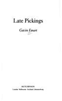 Late pickings