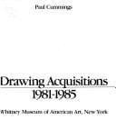 Drawing acquisitions, 1981-1985