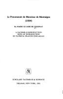 Le proumenoir de Monsieur de Montaigne (1594)