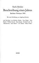 Beschreibung eines Jahres