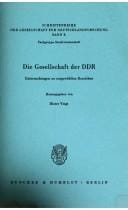Die Gesellschaft der DDR