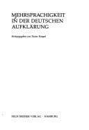 Mehrsprachigkeit in der deutschen Aufklärung