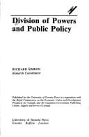 Division of powers and public policy