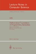 Mathematical foundations of programming semantics