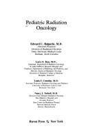 Pediatric radiation oncology