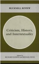 Criticism, history, and intertextuality