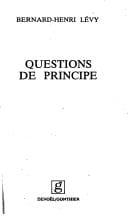 Questions de principe