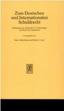 Zum deutschen und internationalen Schuldrecht