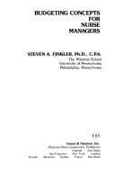 Budgeting concepts for nurse managers