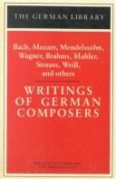 Writings of German composers