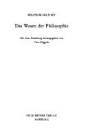 Das Wesen der Philosophie