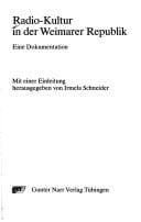 Radio-Kultur in der Weimarer Republik