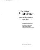 Revision der Moderne: Postmoderne Architektur 1960-1980 (German Edition)