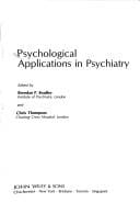 Psychological applications in psychiatry