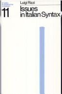 Issues in Italian syntax