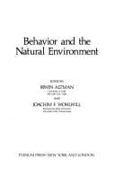 Behavior and the natural environment