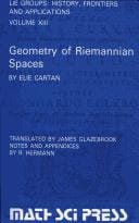 Geometry of Riemannian spaces