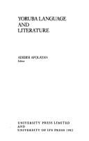 Yoruba language and literature
