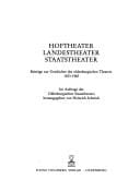 Hoftheater, Landestheater, Staatstheater