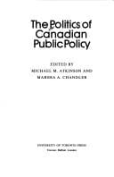 The Politics of Canadian public policy