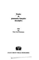 Etudes de grammaire française descriptive