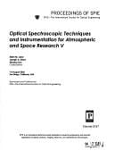Optical spectroscopic techniques and instrumentation for atmospheric and space research V