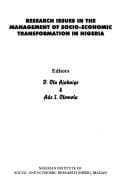 Research issues in the management of socio-economic transformation in Nigeria