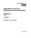 Embedded processors for multimedia and communications