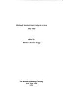 The Lewis Mumford/David Liebovitz letters, 1923-1968