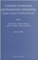 University governance and humanistic scholarship