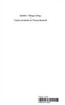 Politik und Medien bei Thomas Bernhard