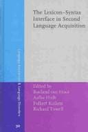 The lexicon-syntax interface in second language aquisition