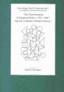 The transformation of European politics, 1763-1848