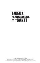 Enjeux psychosociaux de la santé