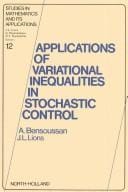 Applications of variational inequalities in stochastic control