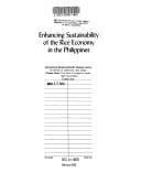 Enhancing sustainability of the rice economy in the Philippines
