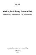 Moritat, Bänkelsong, Protestballade