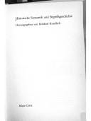 Historische Semantik und Begriffsgeschichte