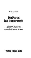 Die Partei hat immer recht