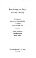 Inszenierung und Regie barocker Dramen