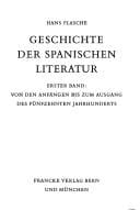 Geschichte der spanischen Literatur
