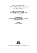 Vom Ancien Régime zur französischen revolution = De l'Ancien Régime à la révolution française