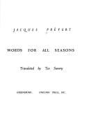 Words for all seasons