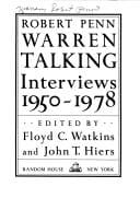 Robert Penn Warren talking