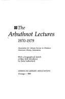The Arbuthnot lectures, 1970-1979