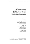 Meaning and behaviour in the built environment