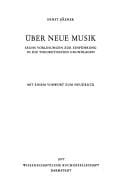 Über neue Musik