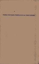 Three physico-theological discourses