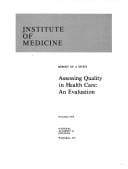 Assessing quality in health care